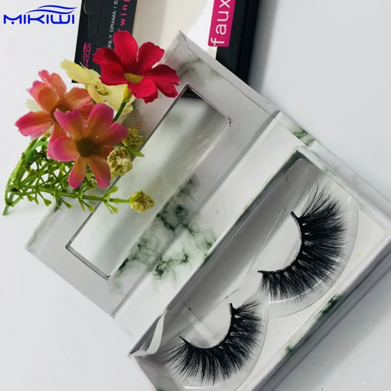 

Mikiwi Factory mink lashes with custom packaging and private logo, Natural black