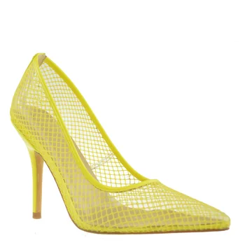 womens yellow high heels