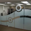 Custom Design Vinyl Film Frosted Glass Graphics For Conference Room Windows
