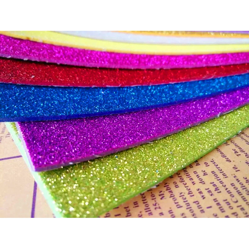 Decorative Glitter Sparkle Colorful Masking Adhesive Sticky Paper Diy Sheets For Crafts,Wedding