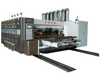 Corrugated sheet carton box Automatic flexo print fluting die-cutting machine