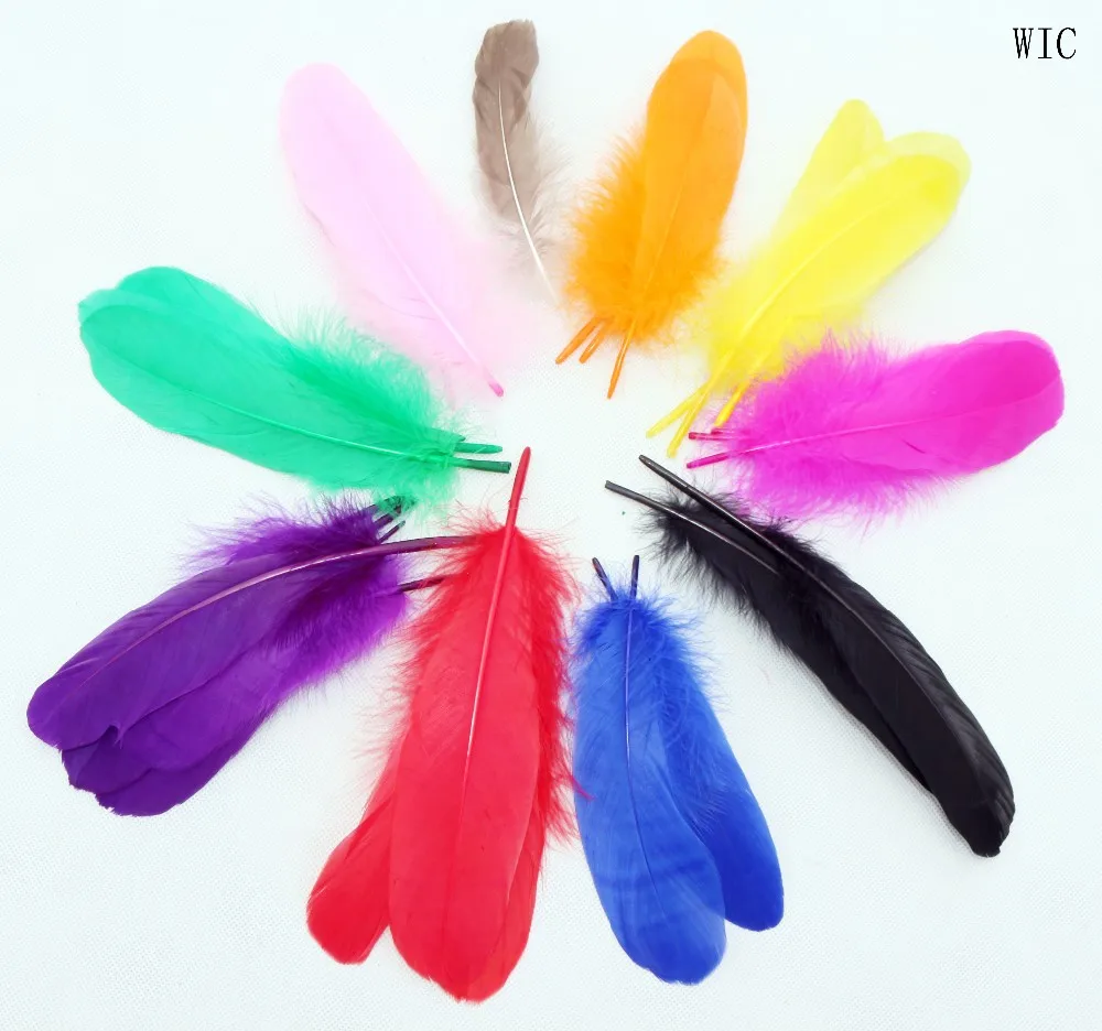 Diy 17-20cm Colorful Goose Feather Washed And Dyed For Decoration - Buy ...