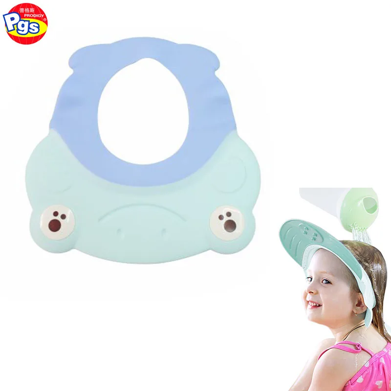Cute Waterproof Shower Baby Hair Shampoo Hat Protector Adjustable