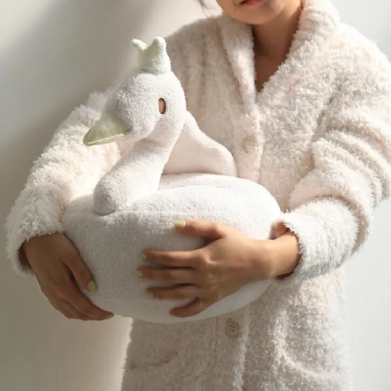 white swan stuffed animal