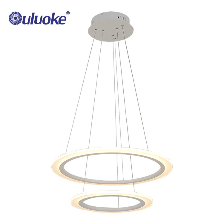 Wholesale energy saving shopping mall big round acrylic led pendant lamp