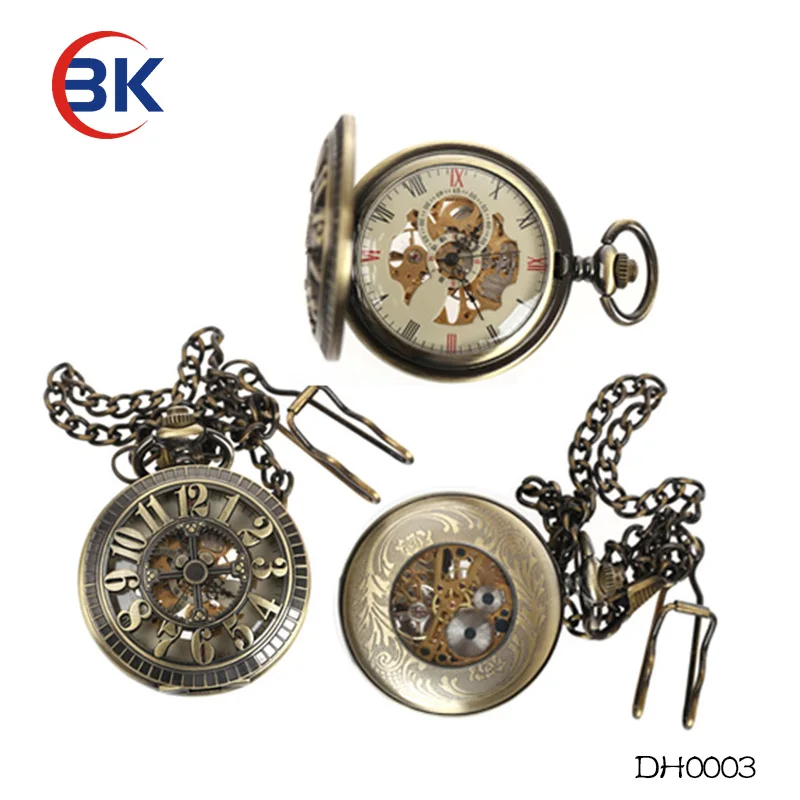 Mechanical Musical Pocket Watch Automatic Movement Empty Watch Case