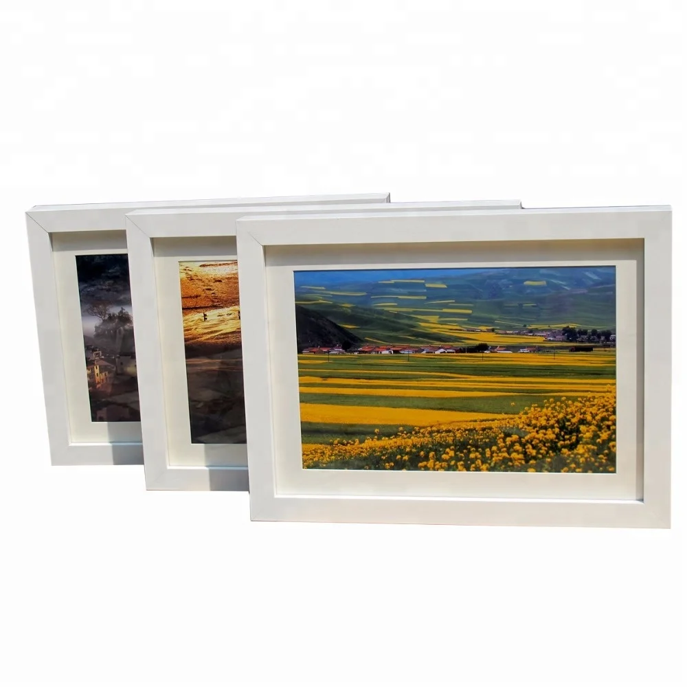 

MDF Blue Green Purple Black White Brown Walnut Wood Oak Small Custom Photo Frame Tabletop Photo Display