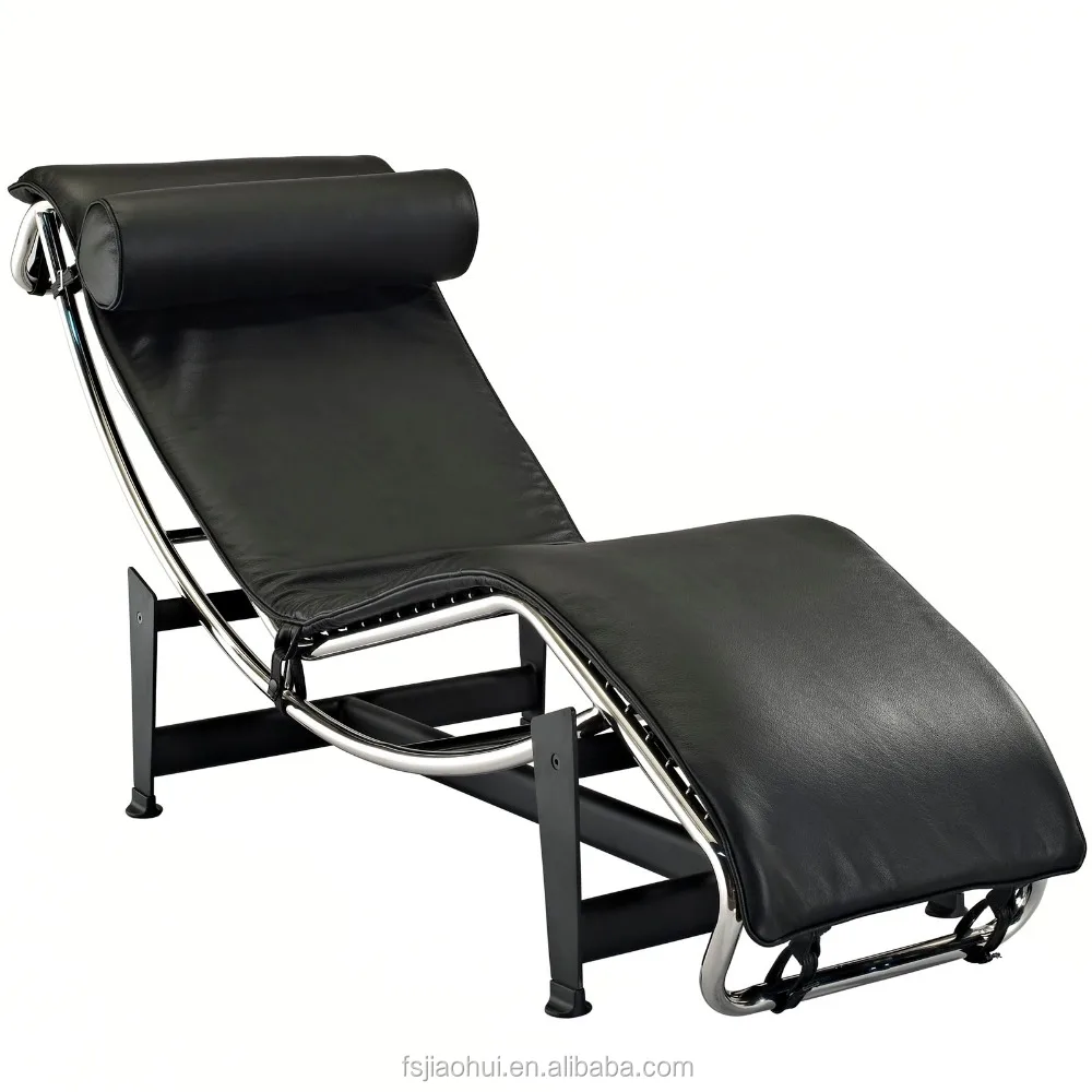 Replica Le Corbusier Chaise Lounge Black