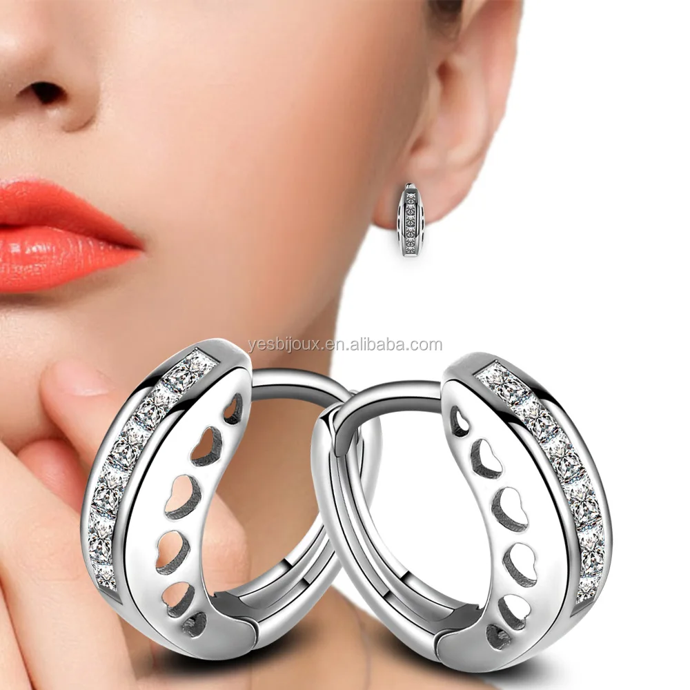 

model clip earring gemstone french clip earring jewellery wholesale