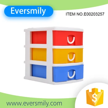 Eco Friendly 3 Layer Desktop Mini Cheap Plastic Storage Drawers