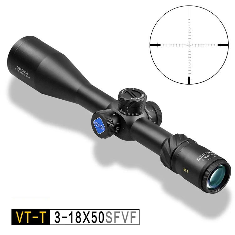 

Best Price Guarantee Discovery Optics VT-T 3-18X50SFVF Optical Tactical Scope hunting riflescope, Black