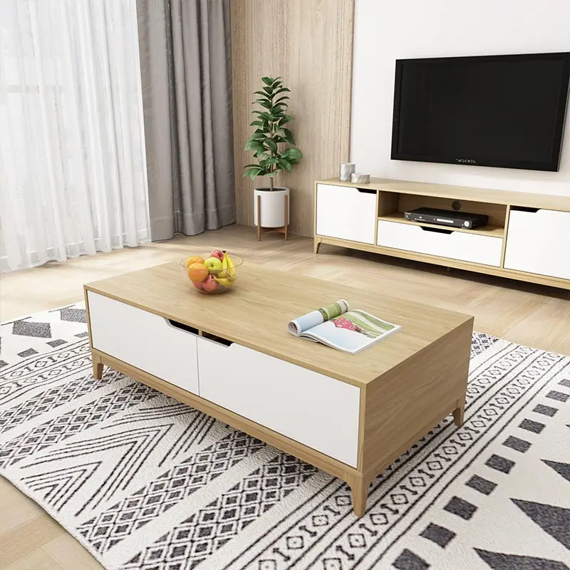 MDF wood modern contemporary tv stand with storage cabinet