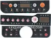 Induction Cooker Graphic Overlay Switch Panel with Transparent Windows