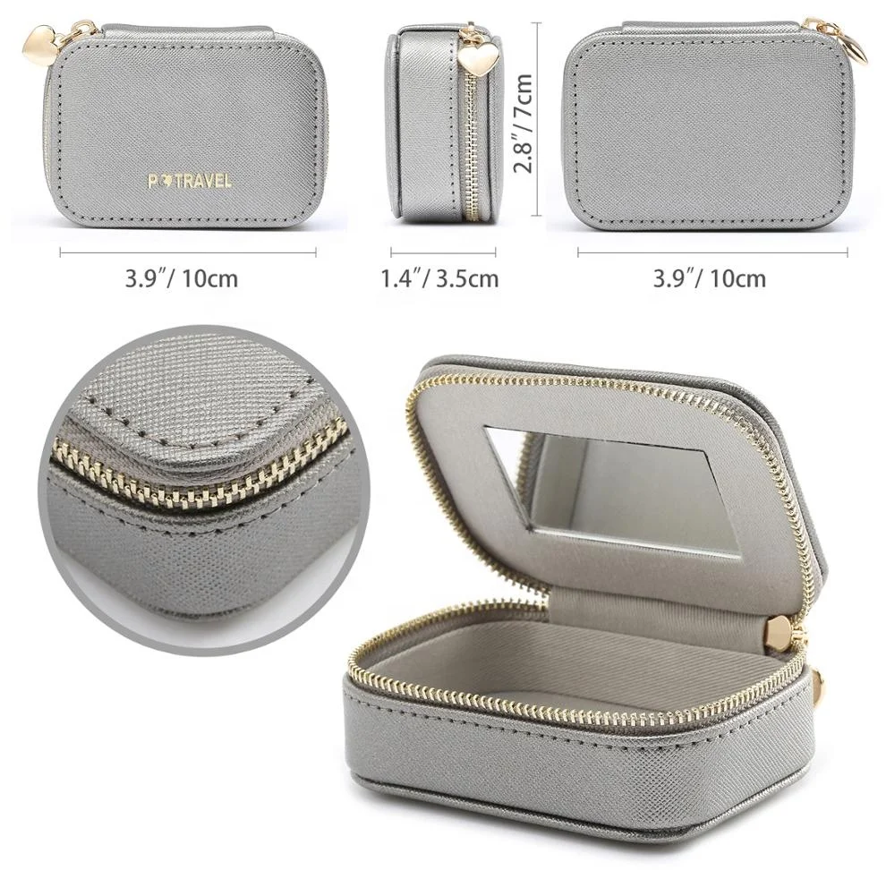 

P.travel Top Selling Cosmetic Bag Gold Zipper Fashion Make Up Pouch