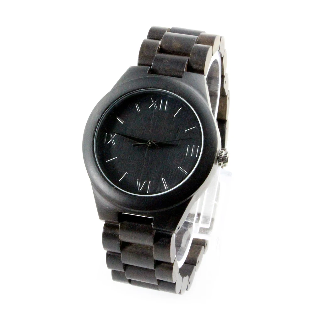 

2019 Wood Watch Custom Printing All Black Top Selling Watch Watches Simple