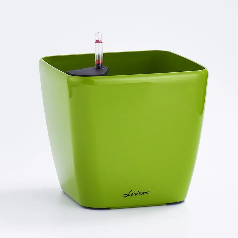

Leizisure Decorative Colorful Square Modern Style Plastic Plant Pots Self-watering Flower Pot