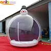 Newest christmas inflatable human size snow globe/outdoor snow globe inflatable for decoration