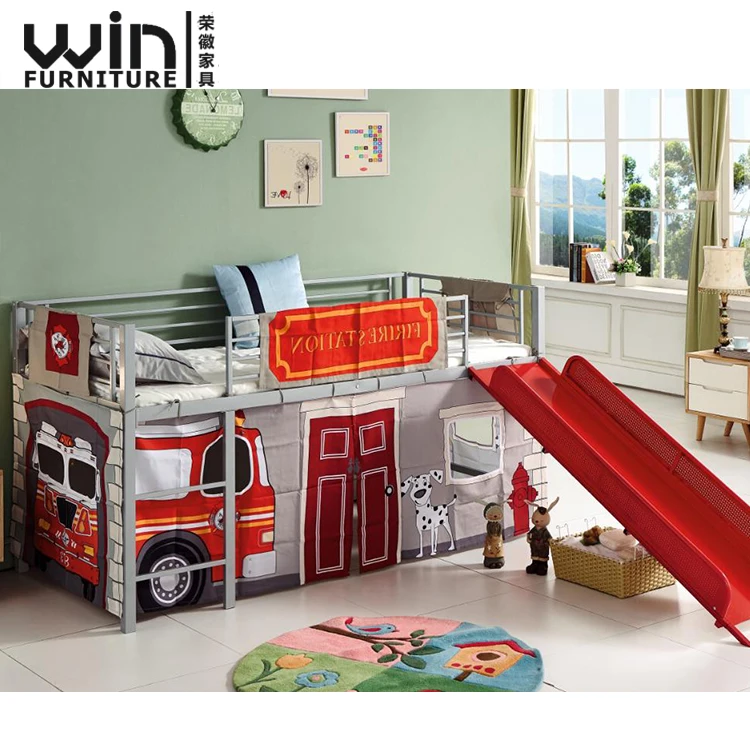 childrens bunk beds with slide