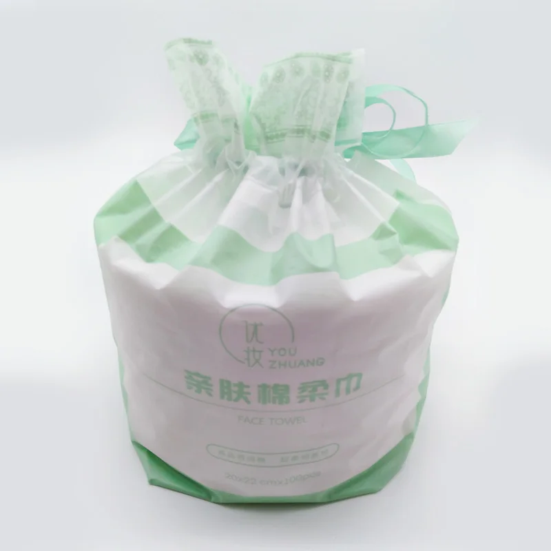 一次性无纺布面部纸巾美容,卷装干燥湿巾