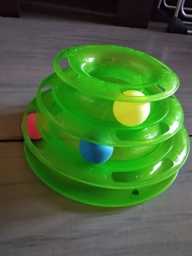 批发宠物互动玩具猫三层转盘猫滚轮玩具