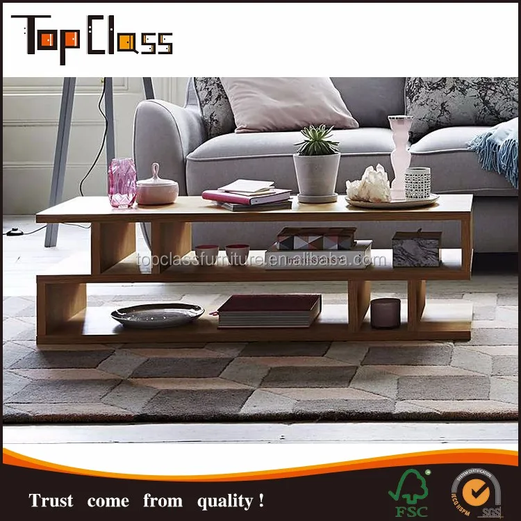 High Quality Wood Coffee Table Modern Design For Living Room - Buy High