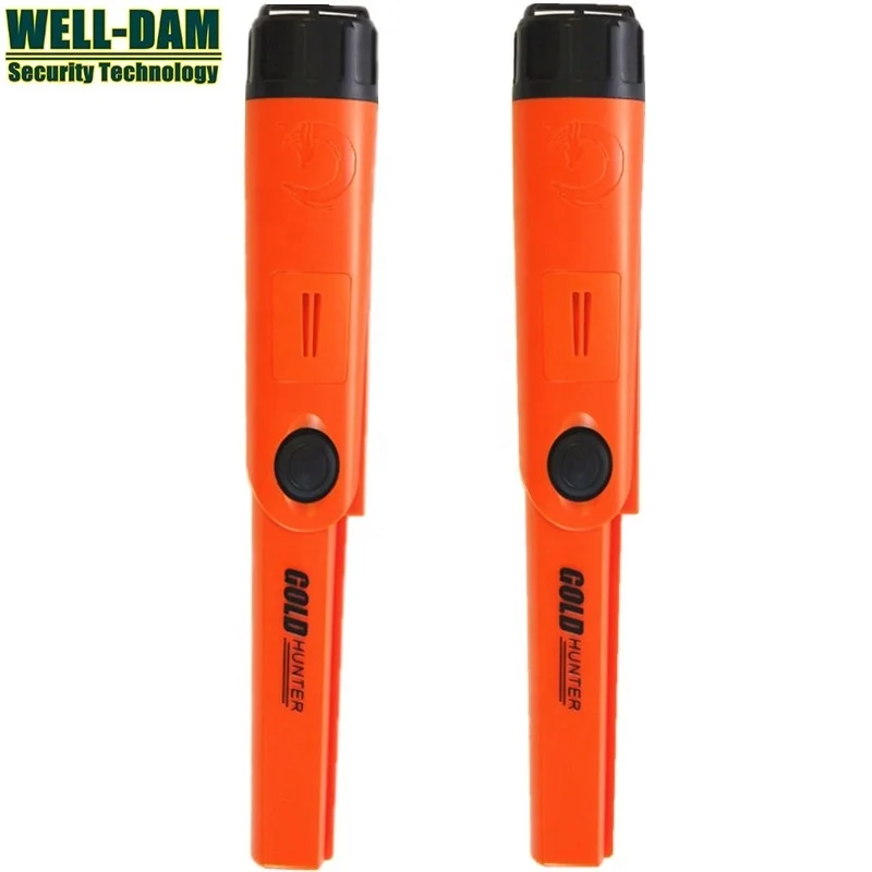 

Free shipping gold hunter TM waterproof pinpointer metal detector underground gold detector, Orange,black