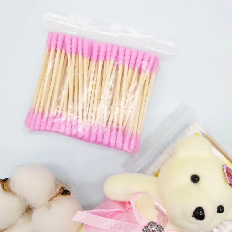 
100%organic cotton Disposable Medical Cotton Buds Cotton Swabs with Wood Stick 