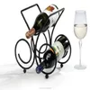 Special shape counter nice look decorative wine bottle shelf