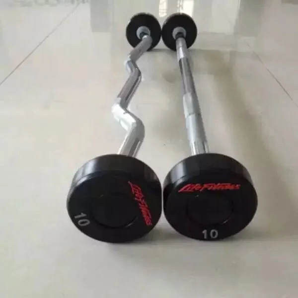 

Good Price Top Quality Lifefitness PU Barbell For Gym Club (DKA010), Black