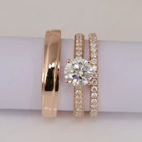 

Provence Jewelry 18K rose gold moissanite ring for girls