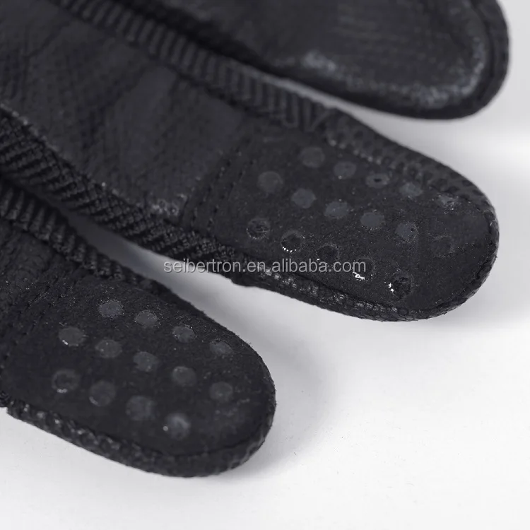 Seibbertron O.j.j.c Carbon Fiber Shell Knuckle Protection Sports Safety Gloves Genuine Leather