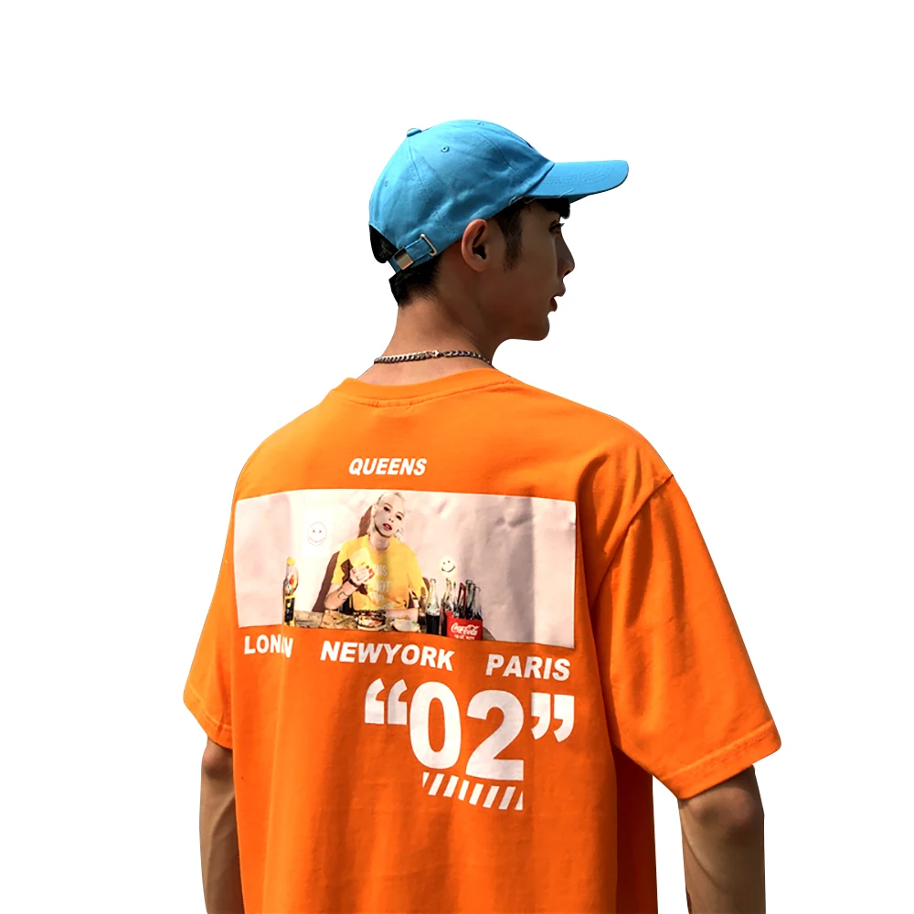 Hot Selling Short Sleeve Polyester Men's Custom Oversize T Shirt Printing