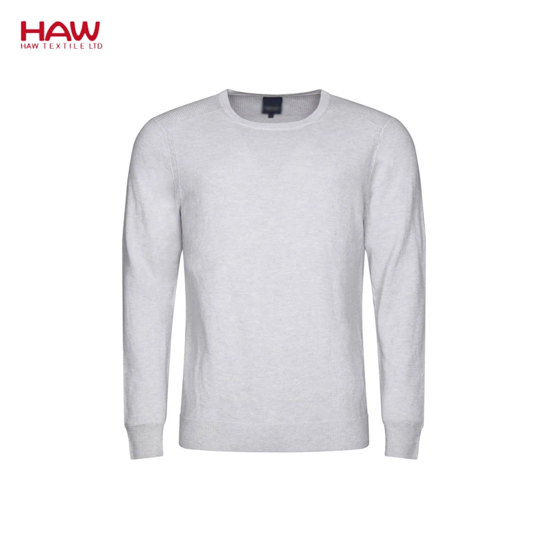 
Long Sleeve Casual Solid Wool Cashmere Pullover Knitted Men Sweater 