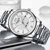 Luxury diamond stainless steel business fashion men's watch double calendar luminous female table couple models on the table