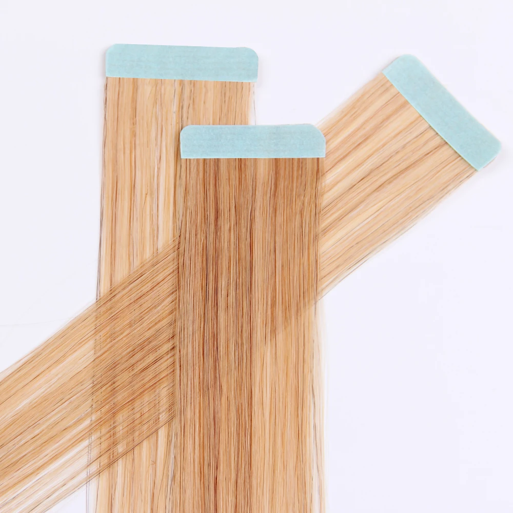 

Thick ends cuticle aligned hair color #16 16-26" Tape in hair extensions