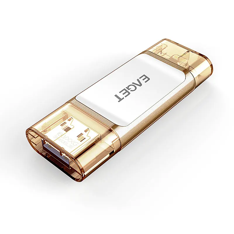 

EAGET I60 32/64/128GB U Disk MFi Certified USB 3.0 OTG Flash Drive USB Stick for Apple Devices/ PC