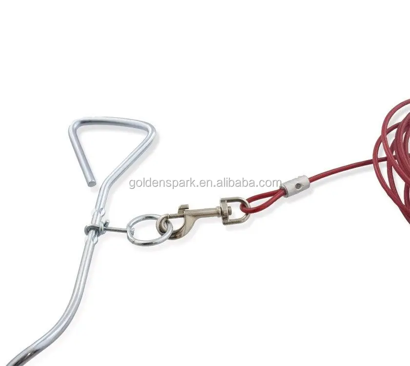 Metal Screwin Dog Lead Stake Screwin Ground Anchor For Dog Leads