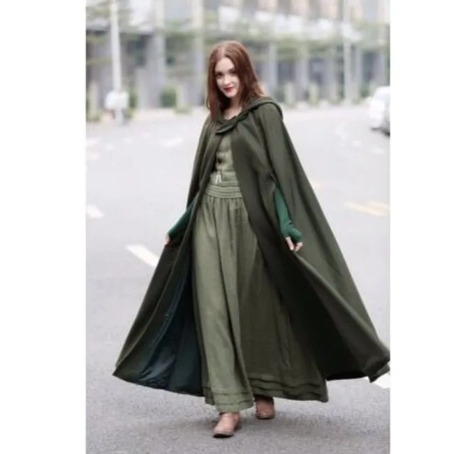 

Ladies design front open lady's winter cloak fancy trench coats women winter long coats capes A405, Can follow customers' requirements