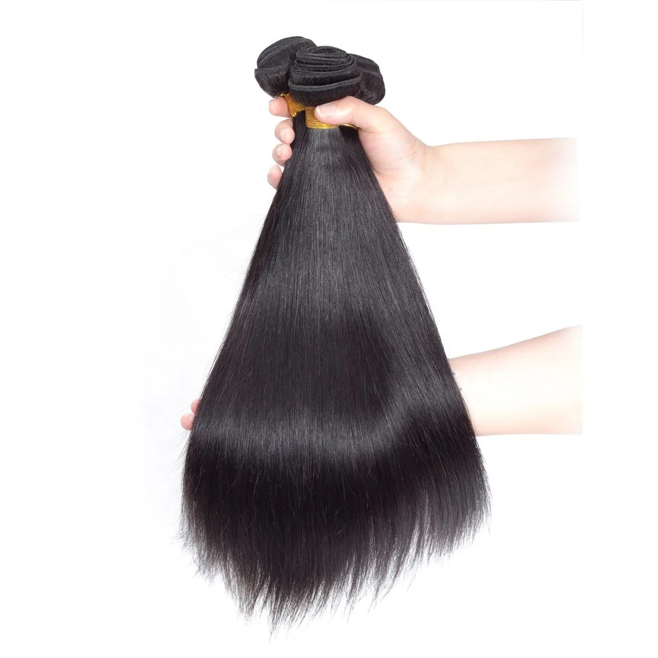 

Top Grade 30 Inch 100 Raw Virgin Mink Straight Peruvian Human Hair Bundles , Grade 10a peruvian hair with closure