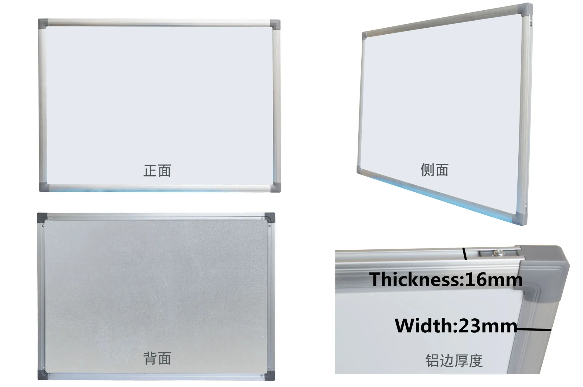 Customized Professional Aluminum Frame Whiteboard Classroom