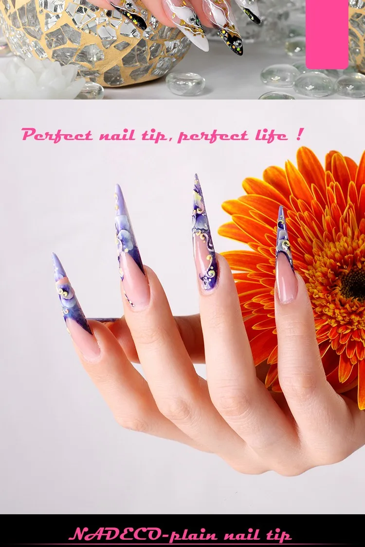 Lot De Faux Ongles Pointus Pour Femmes Accessoires De Manucure Transparents Extra Longs Pour Salon Francais Nail Art Style Stiletto Buy Bouts D Ongle De Stiletto Pointe Pointue D Ongle De Salon Autocollant Artificiel D Ongle Product On Alibaba Com