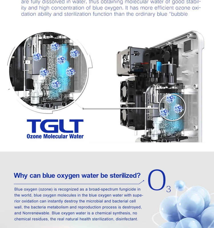 health care ozone water purifier for washing and cleaning