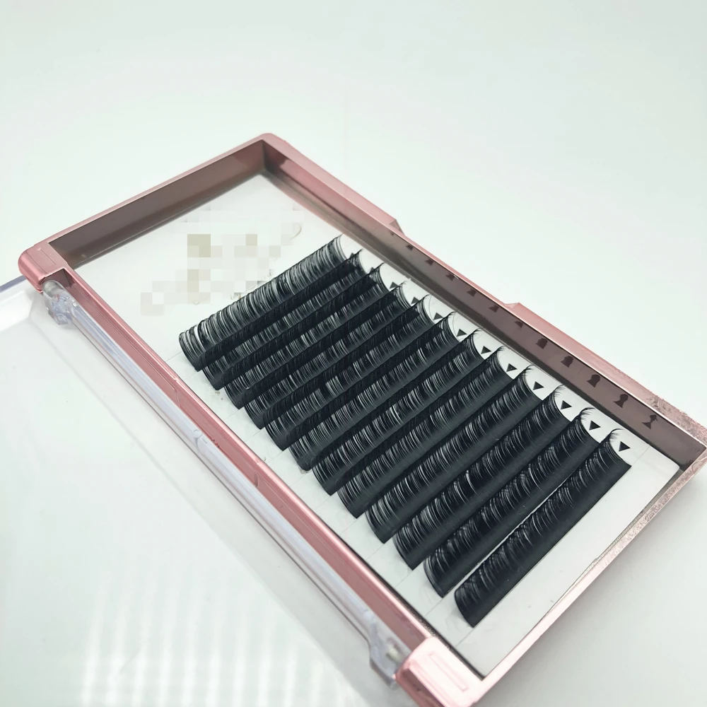 

OEM custom lashes individual eyelash extension, Black/variety color
