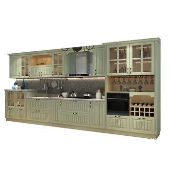 Classical Pvc Surface Kitchen Cabinet Kitchen Furniture Turkey