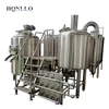 Brushed dispenser beer brewing plant with electric heating method for all grains