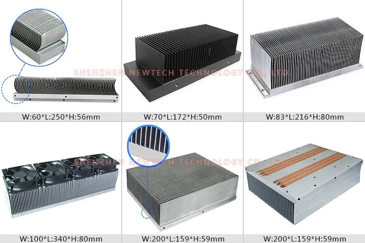 Custom Lga 2011 Square Aluminum Solder Fin Heat Sinks With 6025 Fan