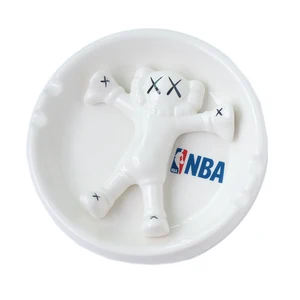 Image of KAWS Gallery 1950 Original Custom Logo Ash tray Smoking Accessory Cigar Ashtray Ceramic