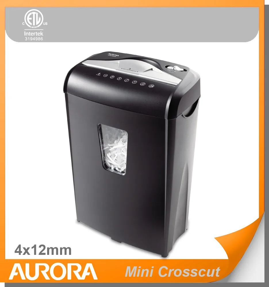 
Aurora AS870CM Plastic Paper Shredder, 8sheet (A4) Mini crosscut 4 x12mm.Light Duty Shreding Office equipment for Home & Office 