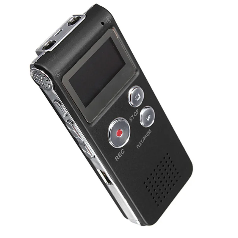 

Rechargeable Digital hd Audio Voice Recorder Dictaphone with LCD Screen Built in 8GBB MP3 Player Microphone Spy Voice Recorder