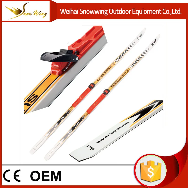 Winter Sport Fiberglass Wood Core Ski With Binding\snowboard